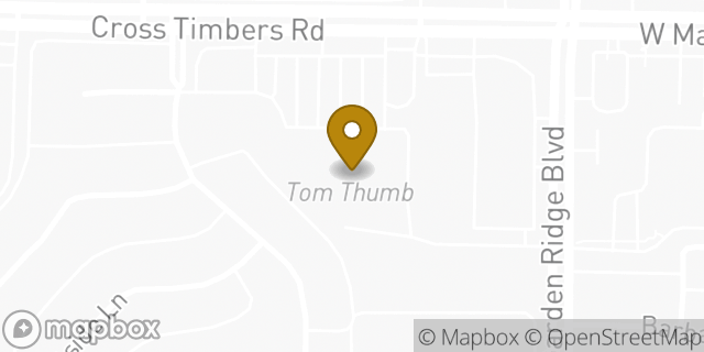 Map showing the location of Coinme in Flower Mound, TX 75028