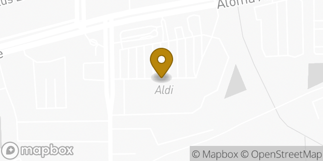 Map showing the location of Aldi in Winter Park, FL 32792