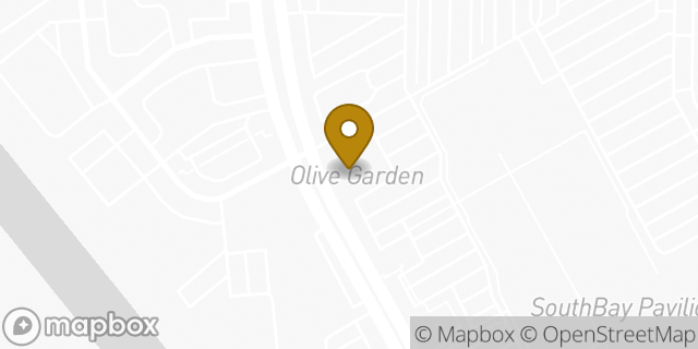 Map showing the location of Olive Garden Italian Restaurant in Carson, CA 90746