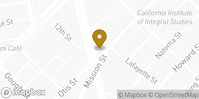 Map showing the location of Equinox Van Mission in San Francisco, CA 94103