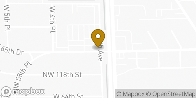 Map showing the location of Coinme in Hialeah, FL 33012