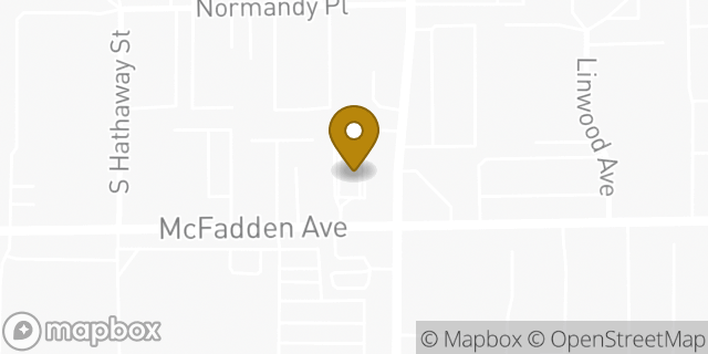 Map showing the location of McDonald's in Santa Ana, CA 92705
