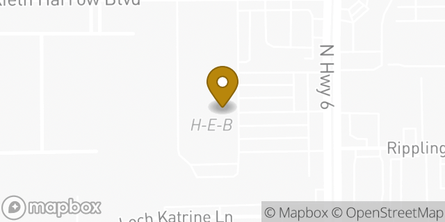 Map showing the location of H-E-B in Houston, TX 77084