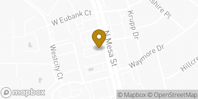 Map showing the location of Enterprise Rent-A-Car in El Paso, TX 79902