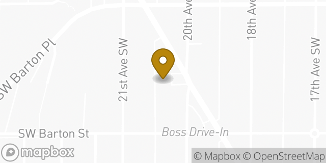 Map showing the location of Amazon Locker - Westwood in Seattle, WA 98106