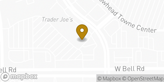 Map showing the location of The UPS Store in Glendale, AZ 85308
