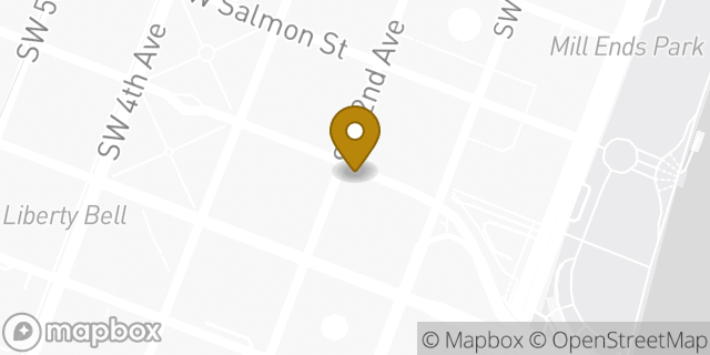 Map showing the location of Starbucks in Portland, OR 97204