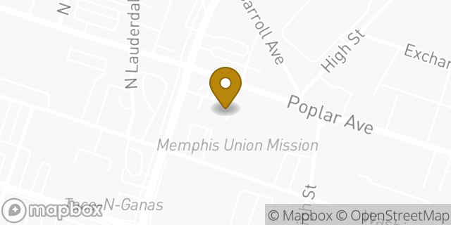 Map showing the location of Amazon Locker - Oscar in Memphis, TN 38103