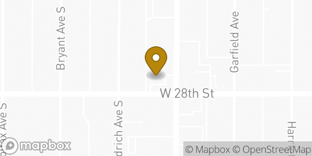 Map showing the location of Subway in Minneapolis, MN 55408