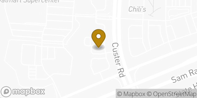 Map showing the location of Starbucks in Frisco, TX 75035