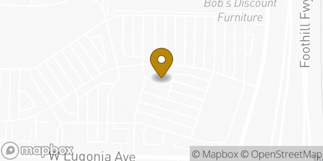 Map showing the location of ATM Target in Redlands, CA