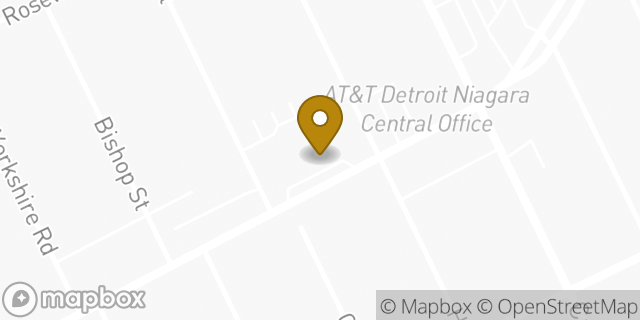 Map showing the location of Ford Motor Company in Detroit, MI 48224