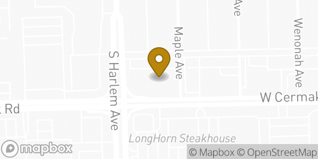 Map showing the location of Chipotle Mexican Grill in Berwyn, IL 60402