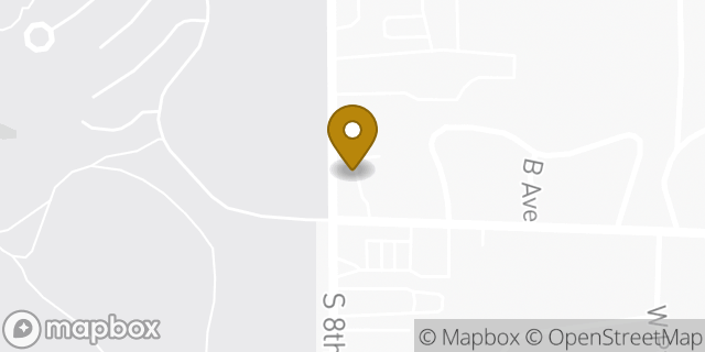 Map showing the location of Avis Car Rental in Colorado Springs, CO 80905