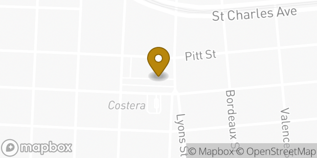 Map showing the location of CVS Pharmacy in New Orleans, LA 70115