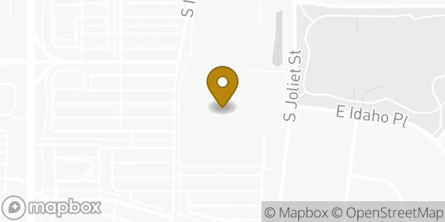 Map showing the location of Target in Aurora, CO 80012
