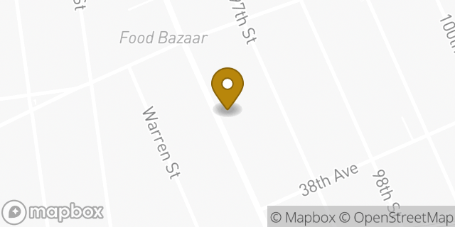 Map showing the location of Chase Bank in Corona, NY 11368
