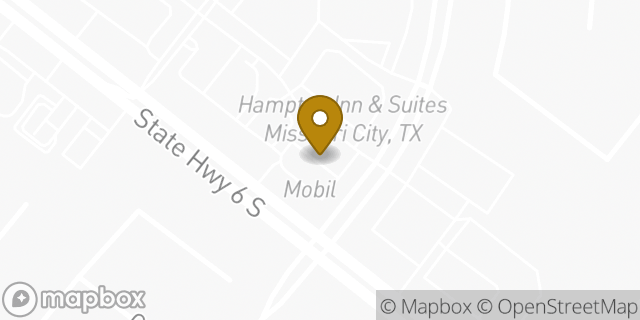 Map showing the location of 7-Eleven in Missouri City, TX 77459