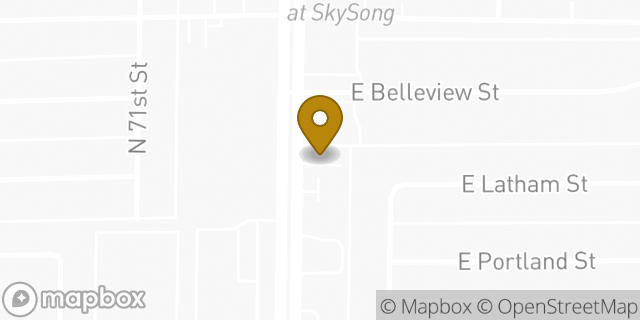 Map showing the location of Hertz in Scottsdale, AZ 85257