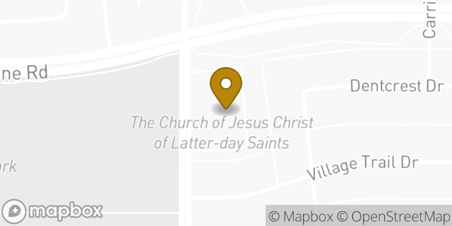 Map showing the location of The Church of Jesus Christ of Latter-day Saints in Dallas, TX 75254