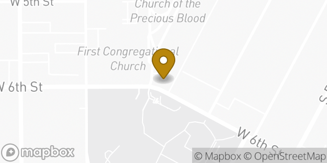Map showing the location of Starbucks in Los Angeles, CA 90057