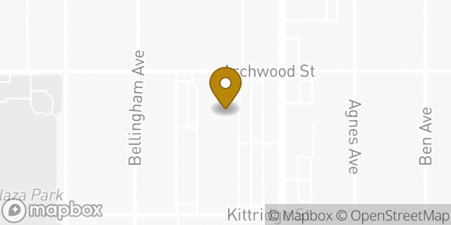 Map showing the location of Planet Fitness in Los Angeles, CA 91606