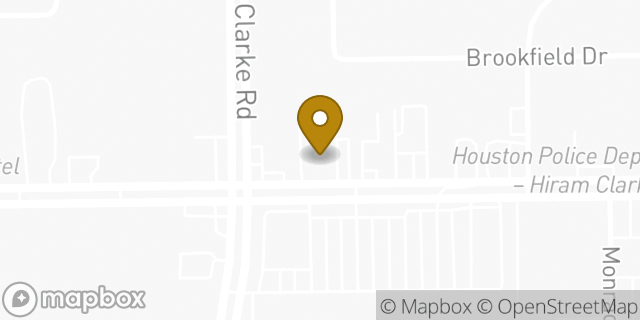 Map showing the location of Papa Johns in Houston, TX 77045