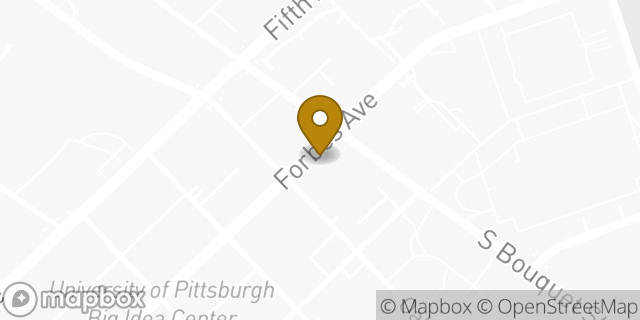 Map showing the location of Panera Bread in Pittsburgh, PA 15213