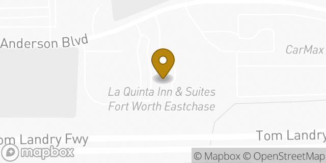 Map showing the location of La Quinta Inn & Suites Fort Worth Eastchase in Fort Worth, TX 76120