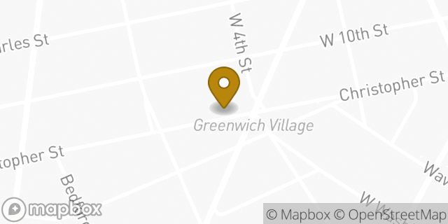 Map showing the location of Dunkin' in New York, NY 10014