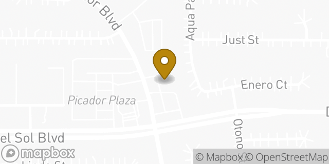 Map showing the location of Amazon Locker - Sunier in San Diego, CA 92154