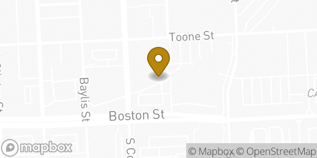 Map showing the location of Dunkin' in Baltimore, MD 21224