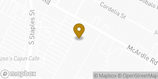 Map showing the location of Dick's Sporting Goods in Corpus Christi, TX 78411