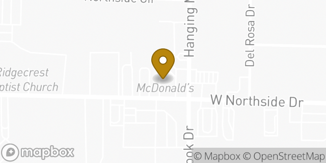 Map showing the location of McDonald's in Jackson, MS 39206