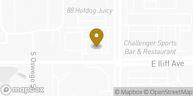 Map showing the location of Walgreens in Aurora, CO 80014
