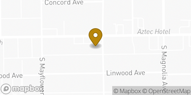 Map showing the location of 7-Eleven in Monrovia, CA 91016