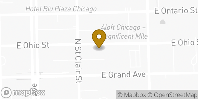 Map showing the location of The UPS Store in Chicago, IL 60611
