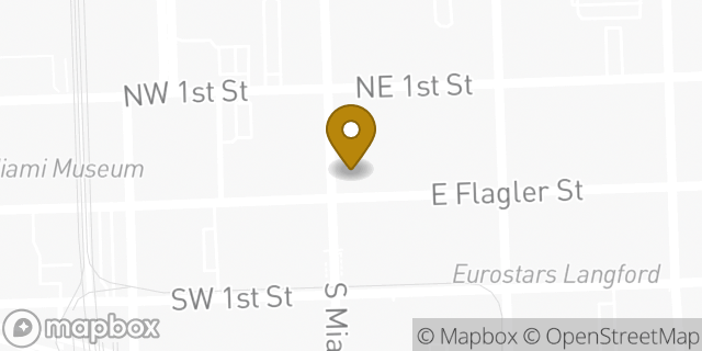 Map showing the location of Walgreens Pharmacy in Miami, FL 33131