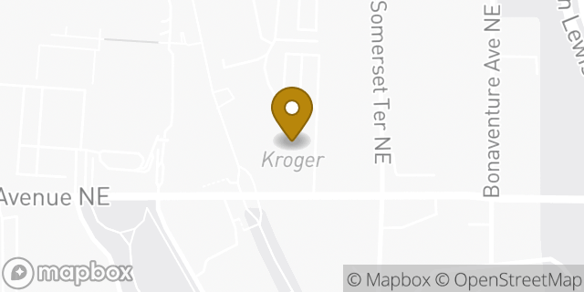 Map showing the location of Coinstar in Atlanta, GA 30306