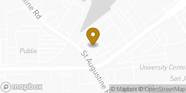 Map showing the location of Walgreens in Jacksonville, FL 32217