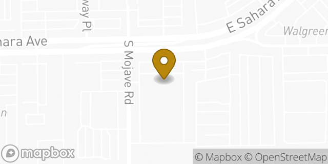 Map showing the location of Budget Car Rental in Las Vegas, NV 89104