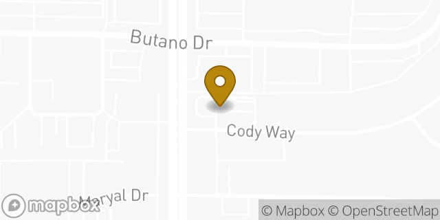Map showing the location of Starbucks in Sacramento, CA 95825