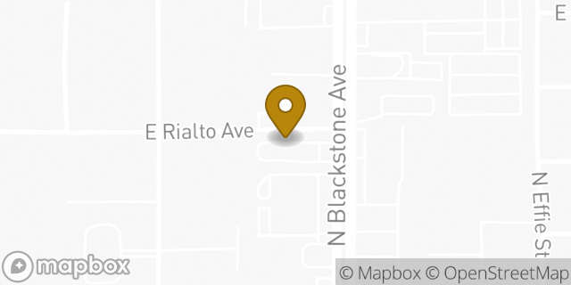 Map showing the location of Sonic Drive In in Fresno, CA 93726