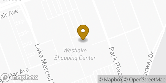 Map showing the location of Trader Joe's in Daly City, CA 94015