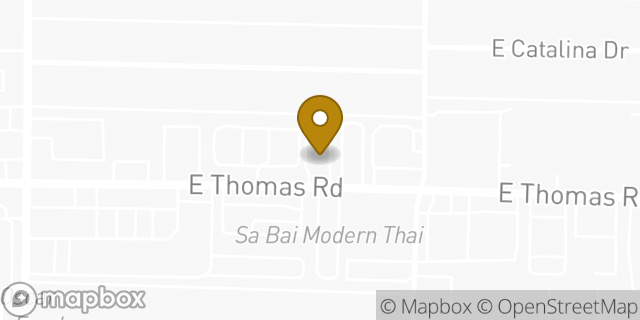 Map showing the location of Dunkin' in Phoenix, AZ 85018