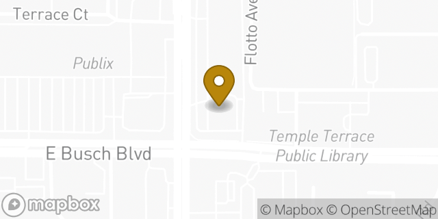 Map showing the location of CVS Pharmacy in Temple Terrace, FL 33617