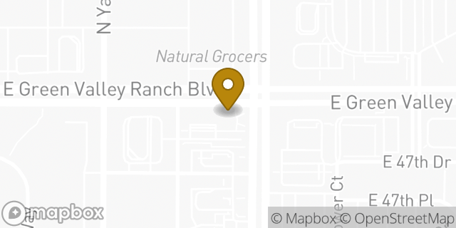 Map showing the location of Chase Bank in Denver, CO 80249