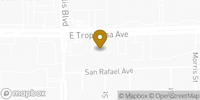 Map showing the location of AutoZone in Las Vegas, NV 89122