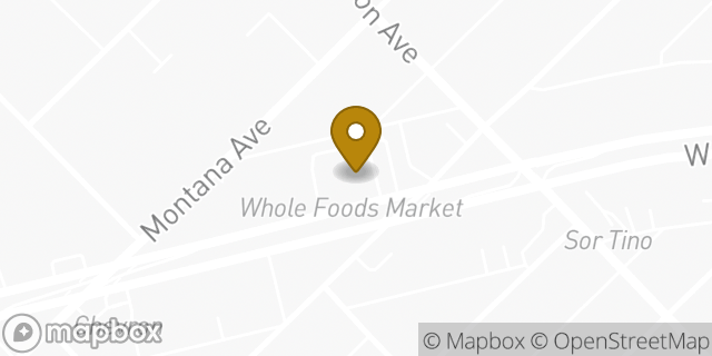 Map showing the location of Whole Foods Market in Los Angeles, CA 90049