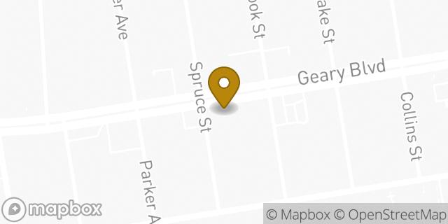 Map showing the location of The UPS Store in San Francisco, CA 94118